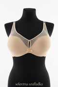 Sekretna Szufladka beige mesh bra front