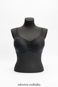 Sekretna Szufladka black mesh bra front