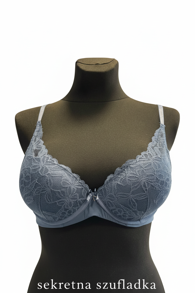 Sekretna Szufladka blue-grey bra front cropped