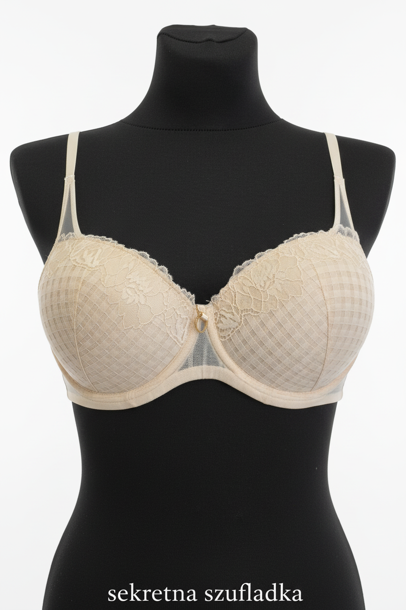 Sekretna Szufladka cream bra front