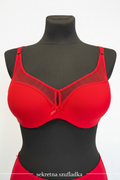 Sekretna Szufladka red mesh bra front