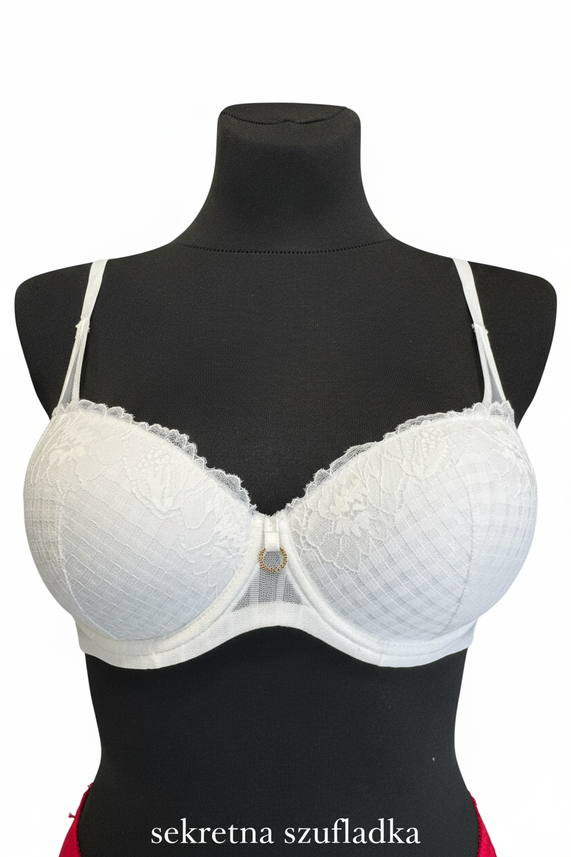 Sekretna Szufladka white bra front